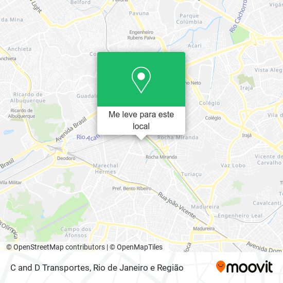 C and D Transportes mapa