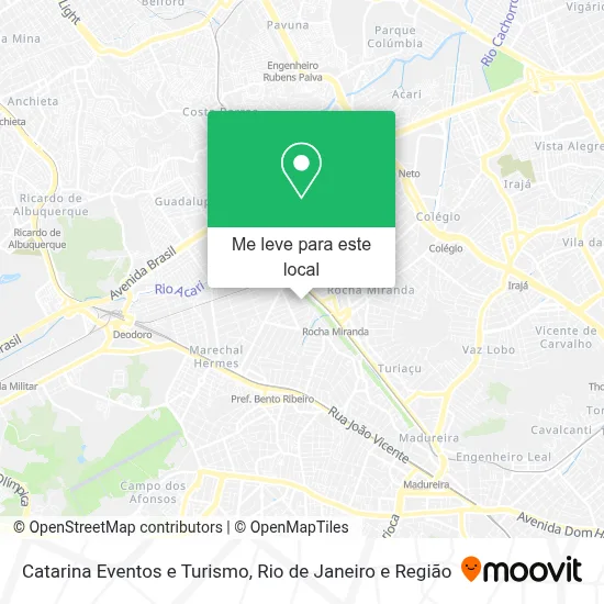 Catarina Eventos e Turismo mapa