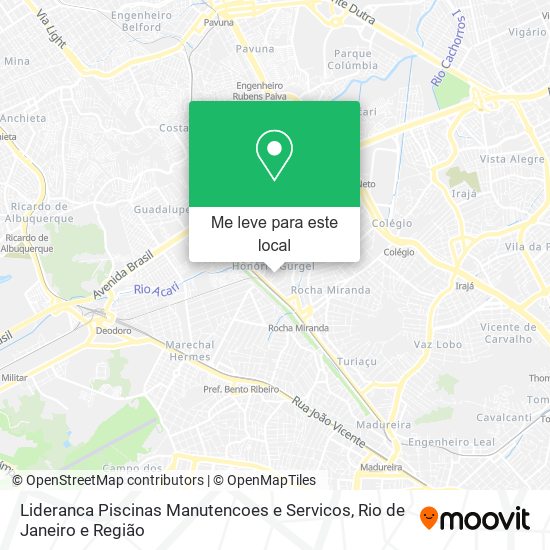 Lideranca Piscinas Manutencoes e Servicos mapa
