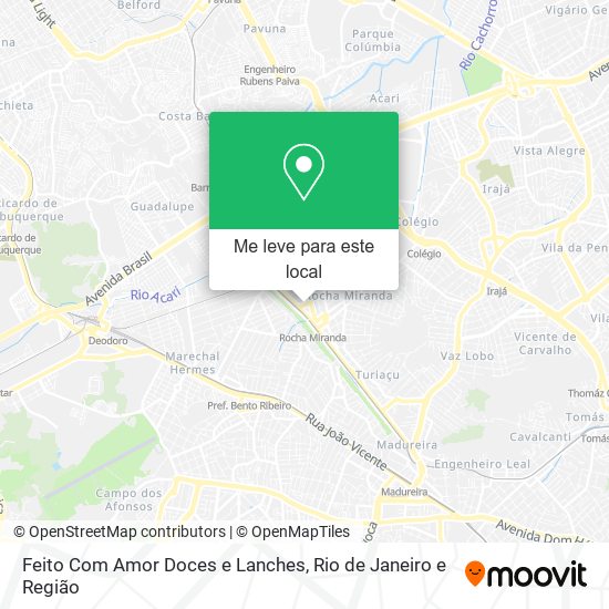 Feito Com Amor Doces e Lanches mapa