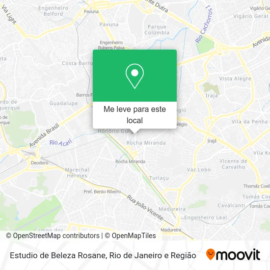 Estudio de Beleza Rosane mapa