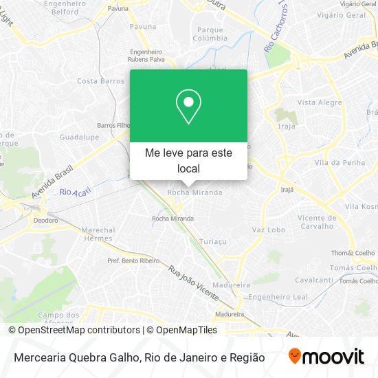 Mercearia Quebra Galho mapa