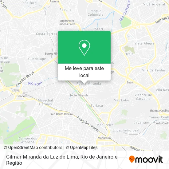 Gilmar Miranda da Luz de Lima mapa