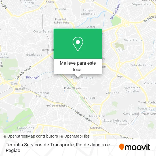 Terrinha Servicos de Transporte mapa