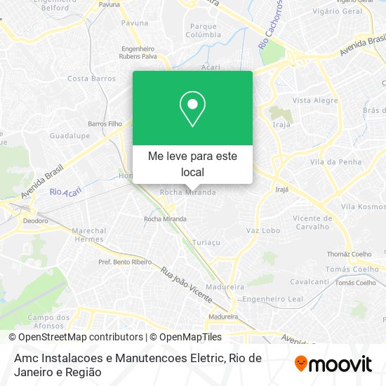 Amc Instalacoes e Manutencoes Eletric mapa