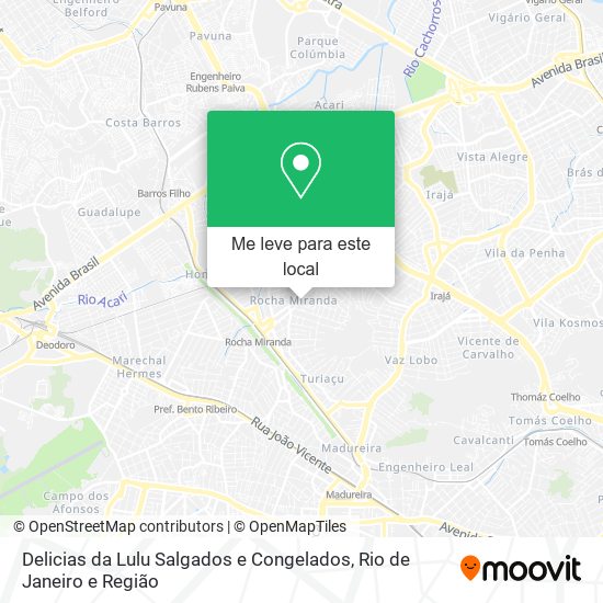 Delicias da Lulu Salgados e Congelados mapa
