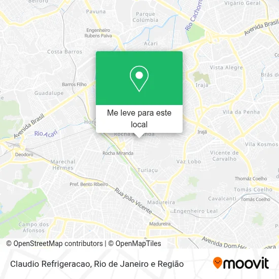 Claudio Refrigeracao mapa