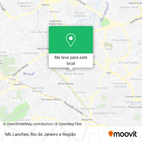Mk Lanches mapa
