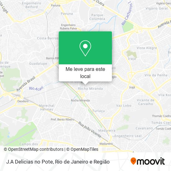 J.A Delicias no Pote mapa