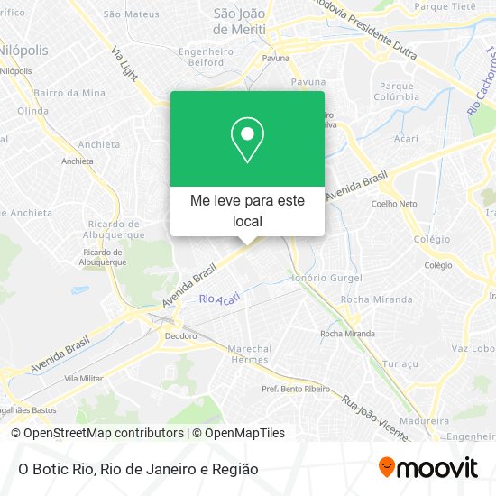 O Botic Rio mapa