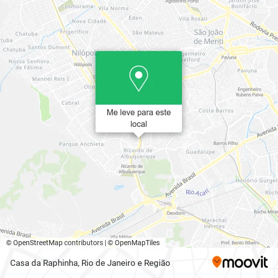 Casa da Raphinha mapa