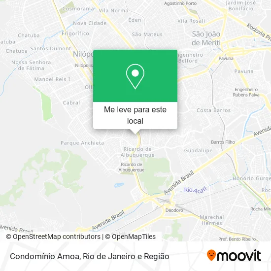 Condomínio Amoa mapa
