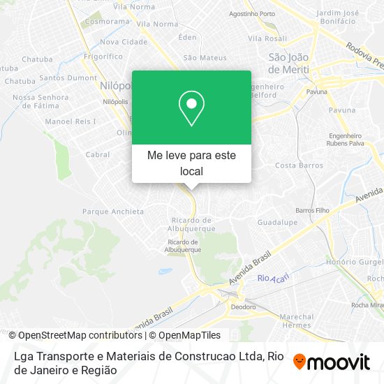 Lga Transporte e Materiais de Construcao Ltda mapa