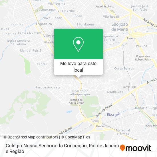 Colégio Nossa Senhora da Conceição mapa
