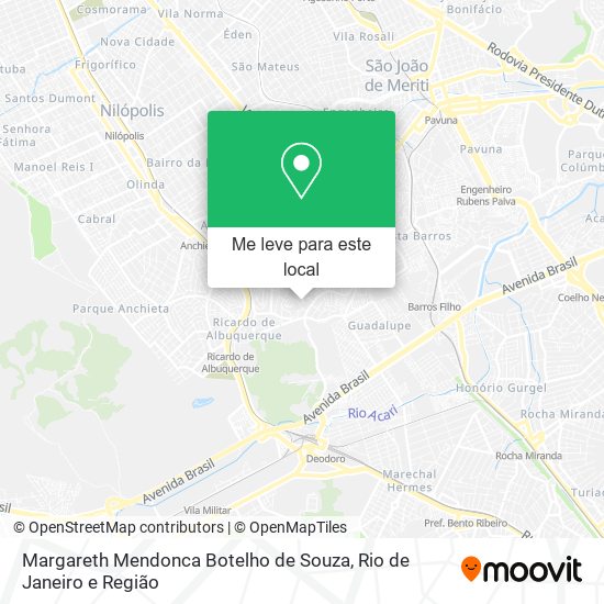 Margareth Mendonca Botelho de Souza mapa