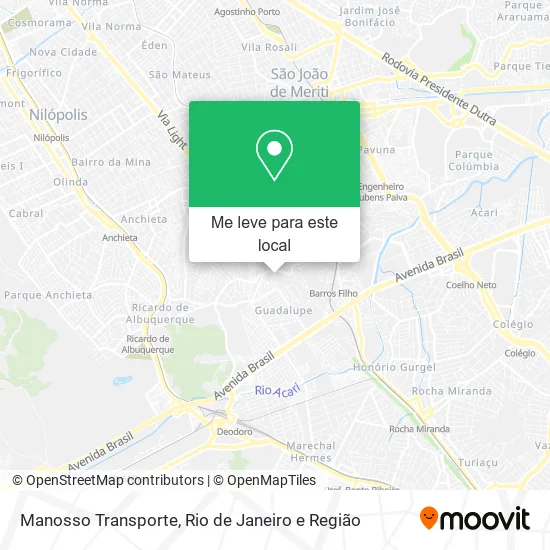 Manosso Transporte mapa