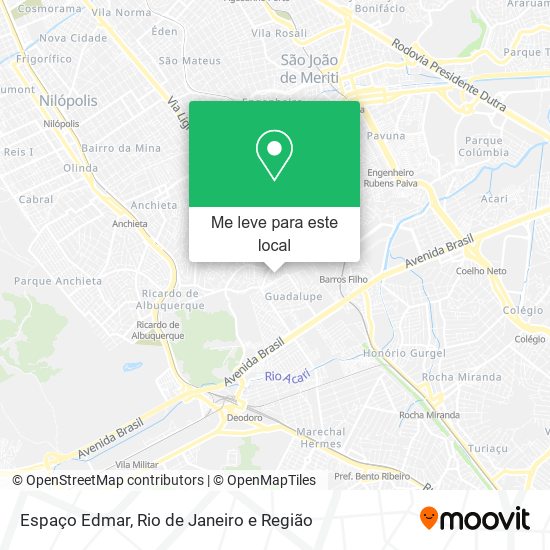Espaço Edmar mapa