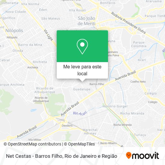Net Cestas - Barros Filho mapa