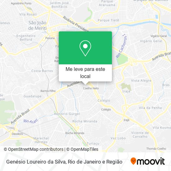 Genésio Loureiro da Silva mapa