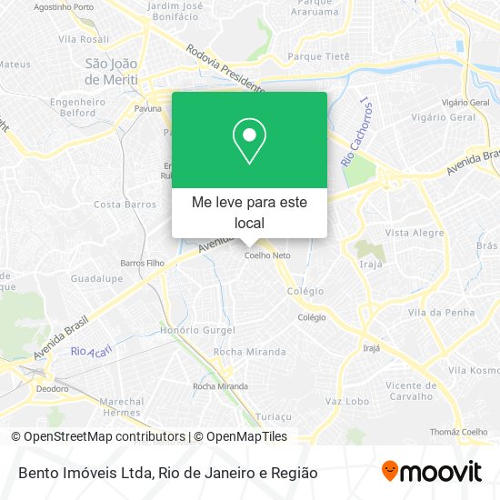 Bento Imóveis Ltda mapa