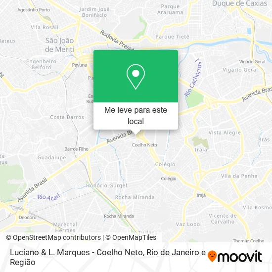 Luciano & L. Marques - Coelho Neto mapa