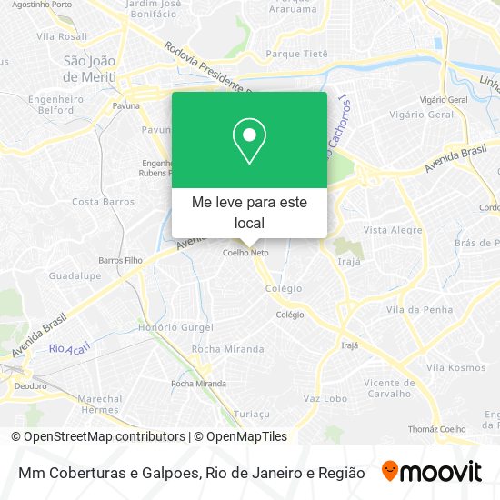 Mm Coberturas e Galpoes mapa