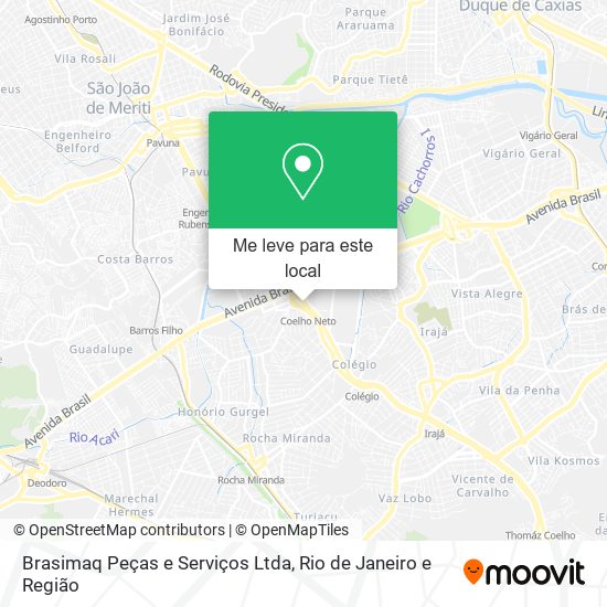 Brasimaq Peças e Serviços Ltda mapa