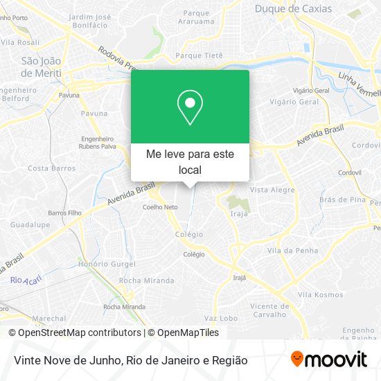 Vinte Nove de Junho mapa