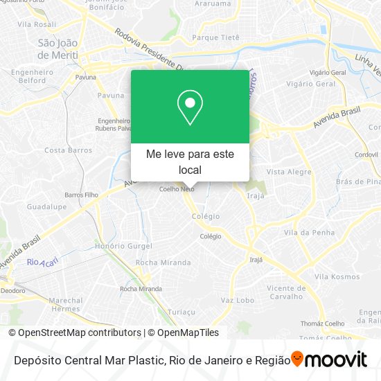 Depósito Central Mar Plastic mapa