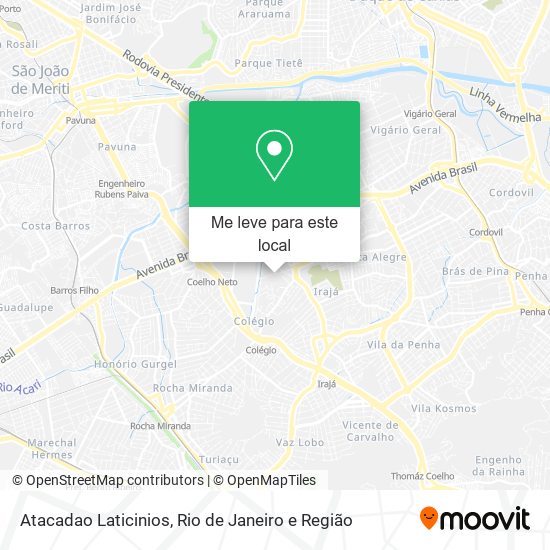 Atacadao Laticinios mapa