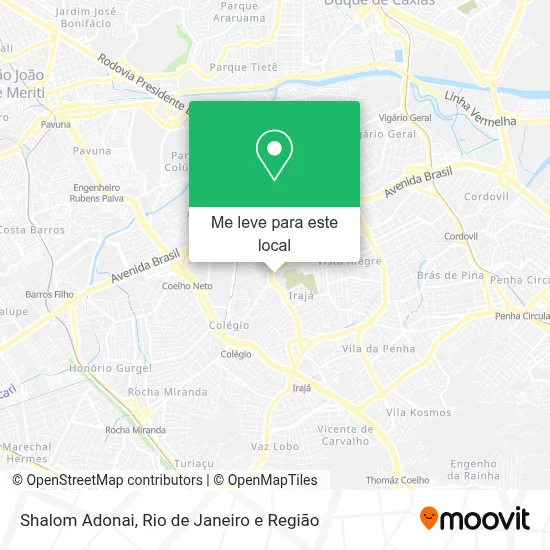 Shalom Adonai mapa