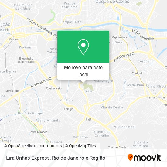 Lira Unhas Express mapa