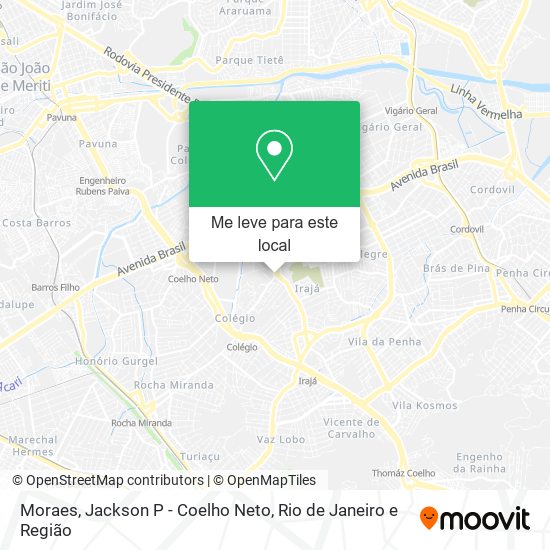 Moraes, Jackson P - Coelho Neto mapa