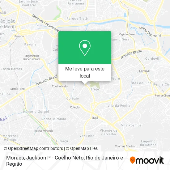 Moraes, Jackson P - Coelho Neto mapa