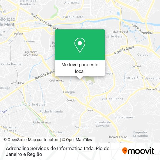 Adrenalina Servicos de Informatica Ltda mapa