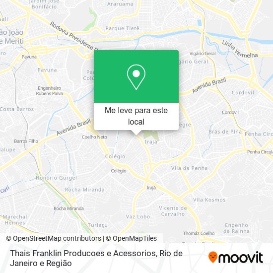 Thais Franklin Producoes e Acessorios mapa
