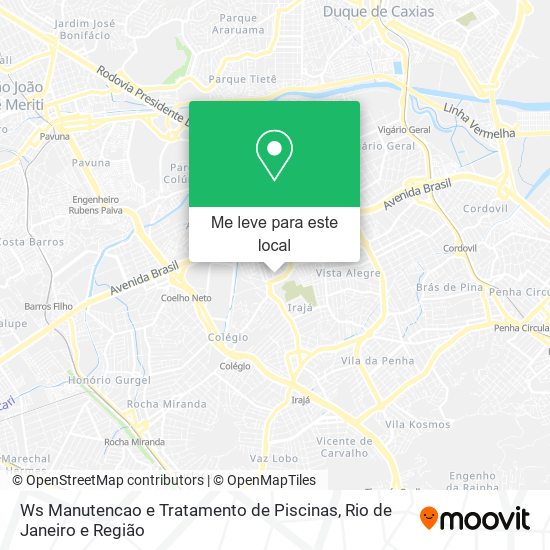 Ws Manutencao e Tratamento de Piscinas mapa