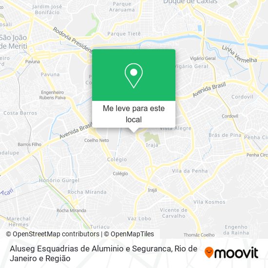 Aluseg Esquadrias de Aluminio e Seguranca mapa