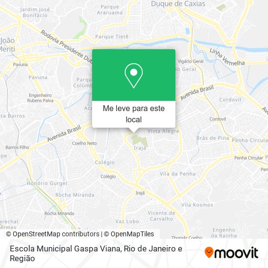 Escola Municipal Gaspa Viana mapa