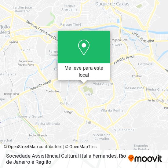 Sociedade Assistêncial Cultural Italia Fernandes mapa