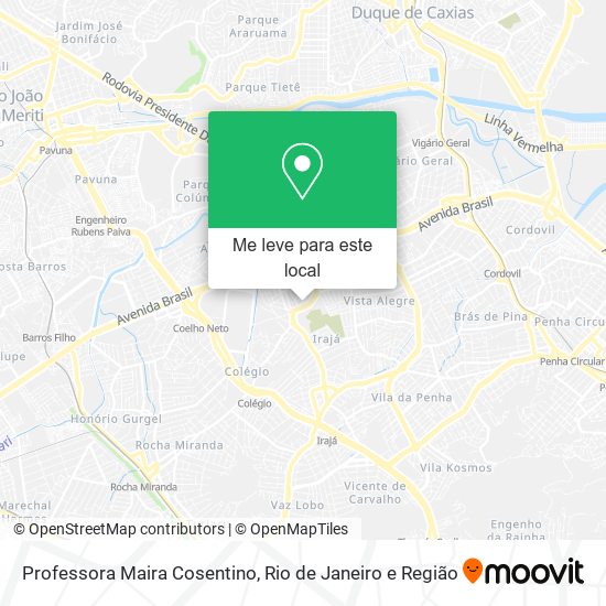 Professora Maira Cosentino mapa