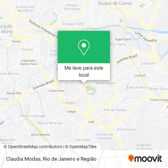 Claudia Modas mapa