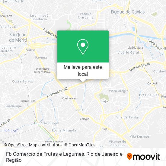 Fb Comercio de Frutas e Legumes mapa