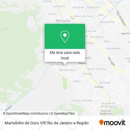 Martelinho de Ouro VIP mapa