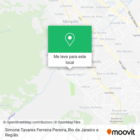 Simone Tavares Ferreira Pereira mapa