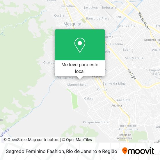 Segredo Feminino Fashion mapa