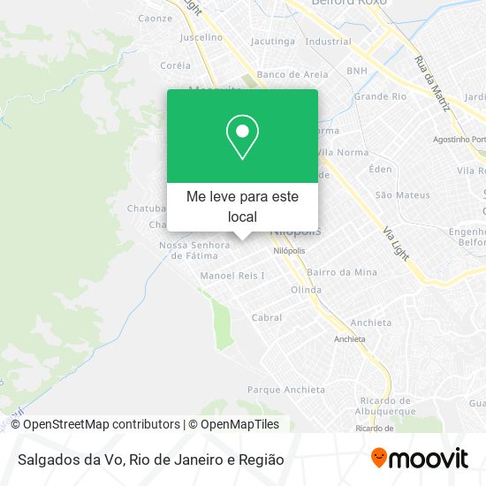 Salgados da Vo mapa