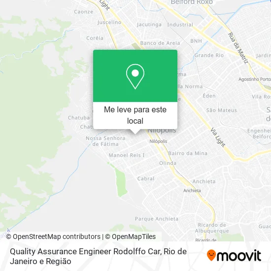Quality Assurance Engineer Rodolffo Car mapa