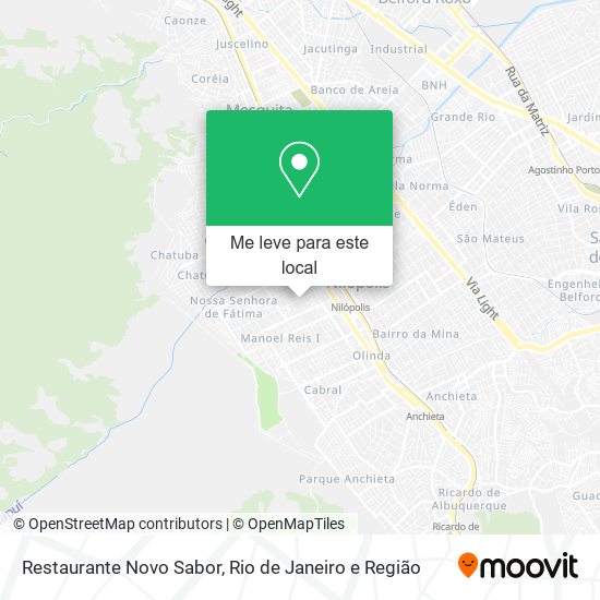 Restaurante Novo Sabor mapa