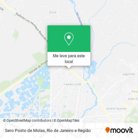 Sero Posto de Molas mapa